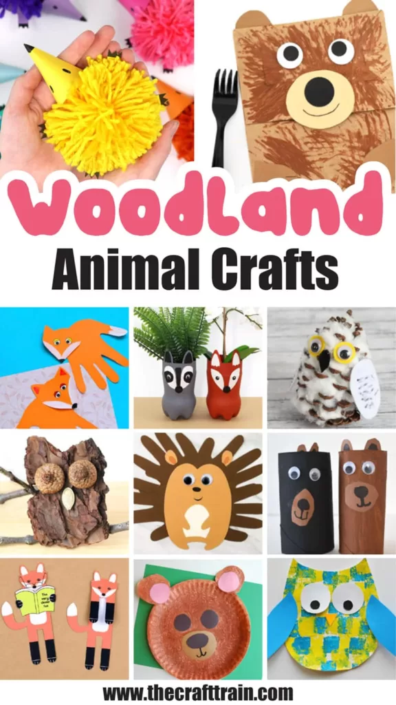 Woodland animals craft ideas for kids