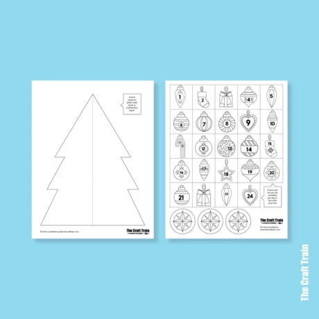 Christmas tree advent calendar - The Craft Train