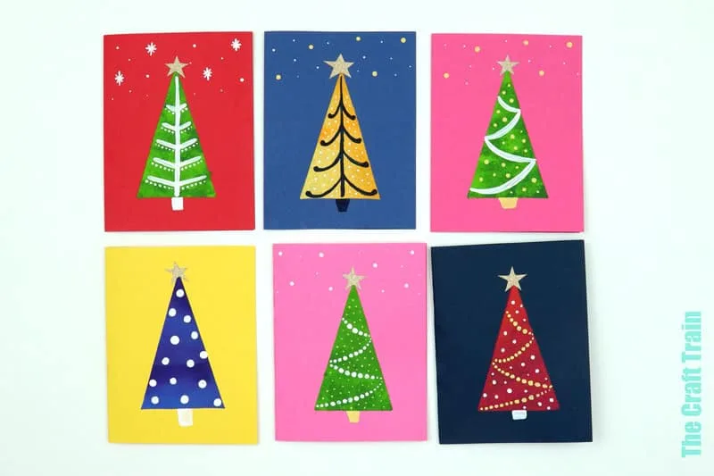 Christmas tree card designs
