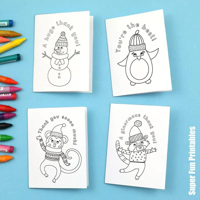 Printable thank you cards - The Craft Train