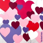 Heart template free printable shapes for valentines Day themed art and craft projects