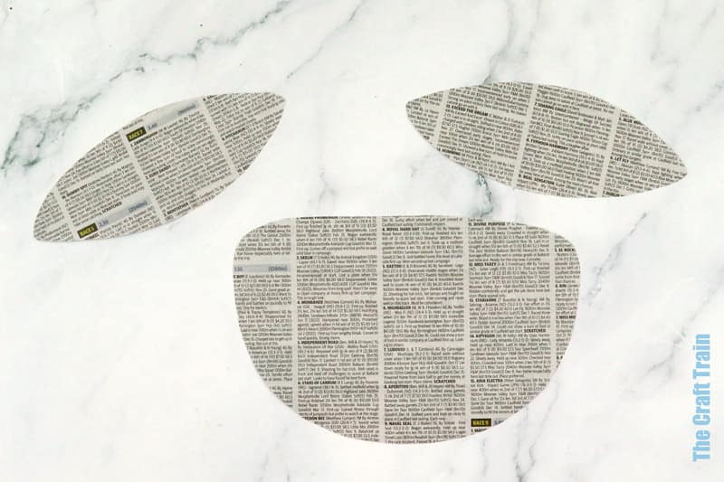 Penguin craft newsprint parts