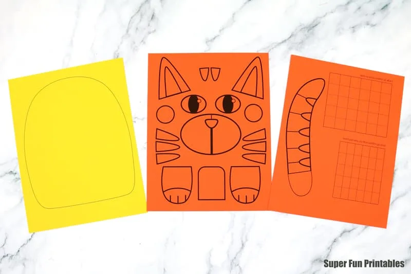3D doodle cat craft for kids