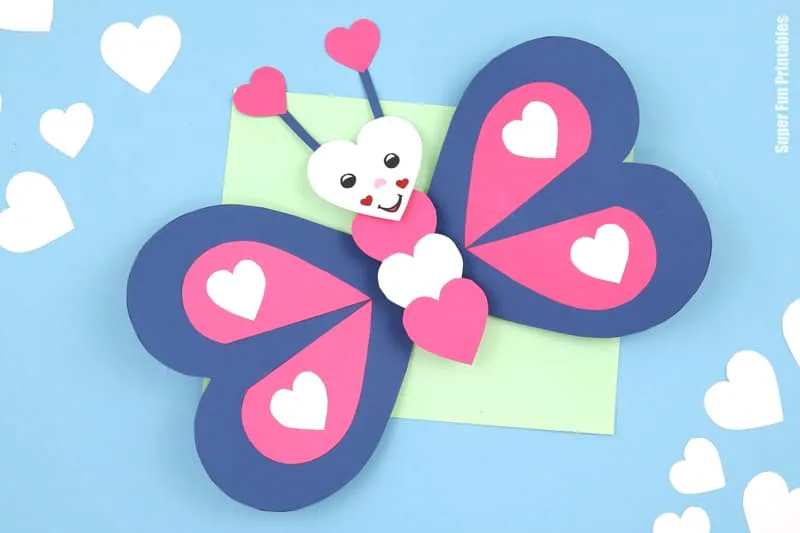 3D Love Butterfly papercraft for kids