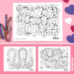 Printable valentines day board games for kids. Print, color and play! Free templates