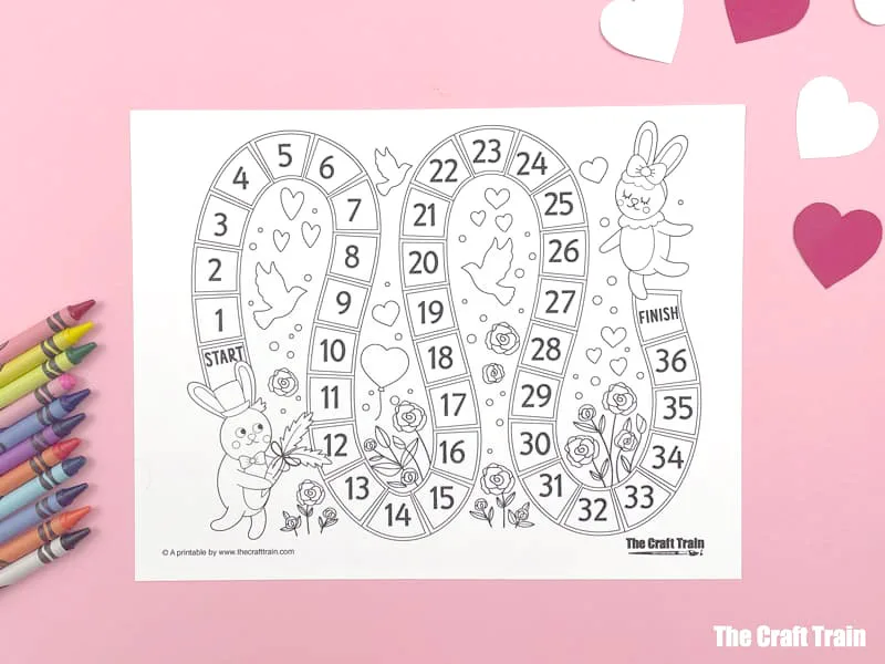 Love bunny printable valentines day vgame for kids