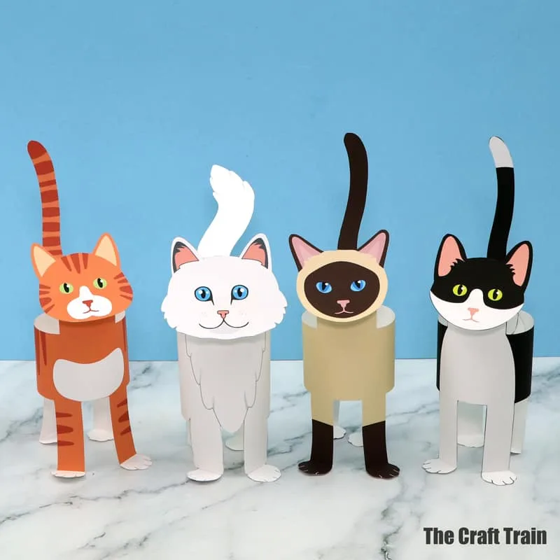 Printable Paper Cats