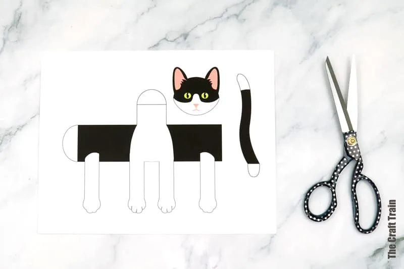 Printable cat template