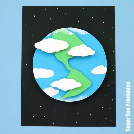 3D Earth craft for kids