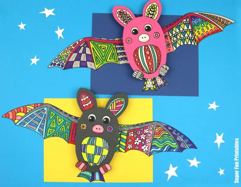 3D Bat Doodle Art - The Craft Train