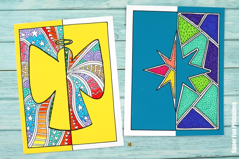 Christmas Positive Negative Art - The Craft Train