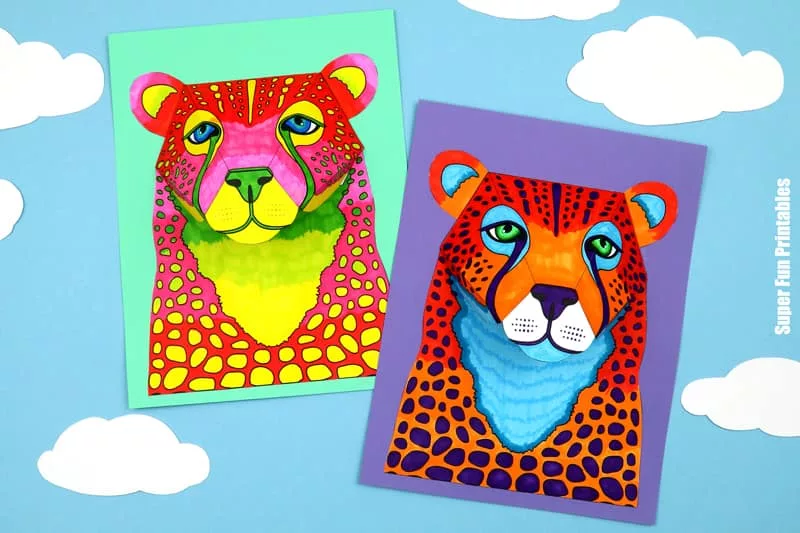 3D Paper Cheetah - The Craft Train