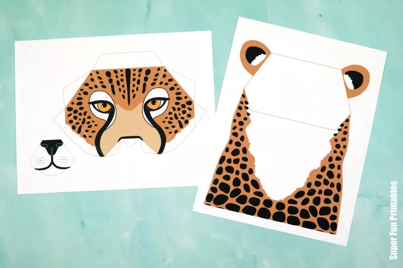 3D Paper Cheetah - The Craft Train